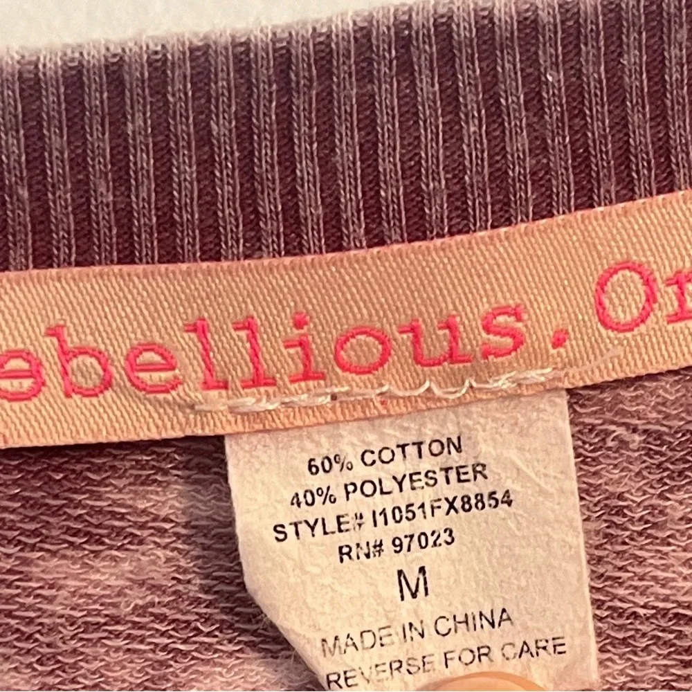 Rebellious‎ One Maroon and Gold 'Blessed' Sweatshirt, Size Medium - Picture 2 of 2